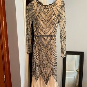 Beautiful sequence wedding gown